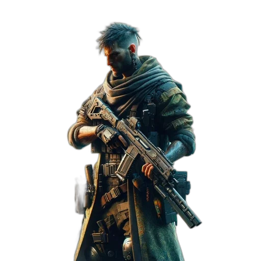 weapon, jacket, staff, sword transparent PNG cut-out