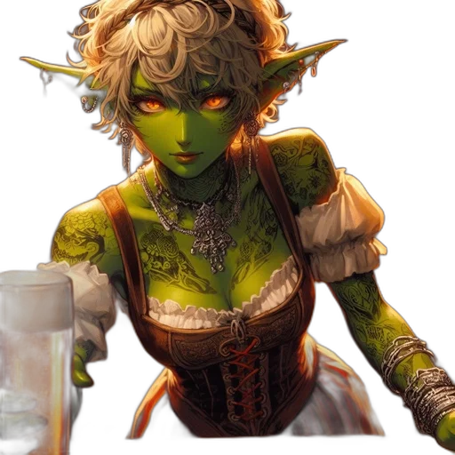 fantasy art, concept art, photorealistic, pixel art transparent PNG cut-out