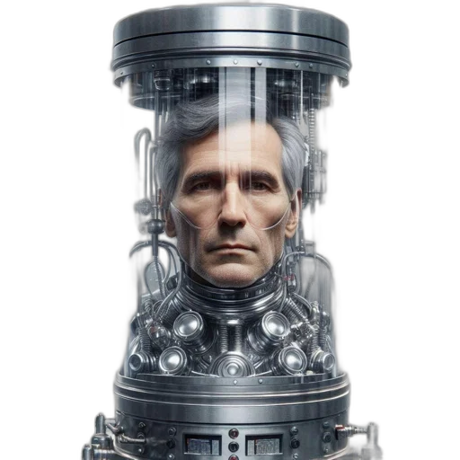 robot, face, weapon, bottle transparent PNG cut-out