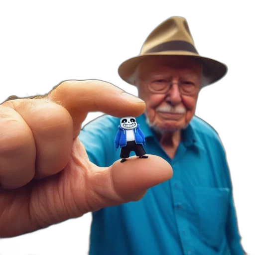 robot, staff, bottle, hat transparent PNG cut-out