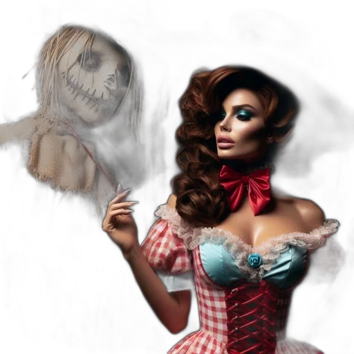dress, creature, mask, concept art transparent PNG cut-out