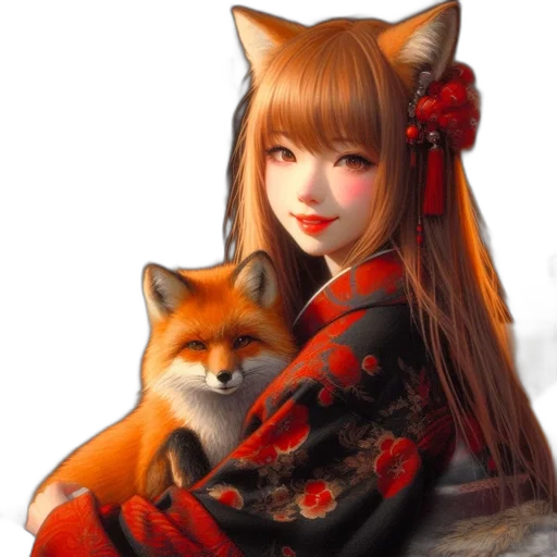 animal, fantasy art, photorealistic, oil painting transparent PNG cut-out