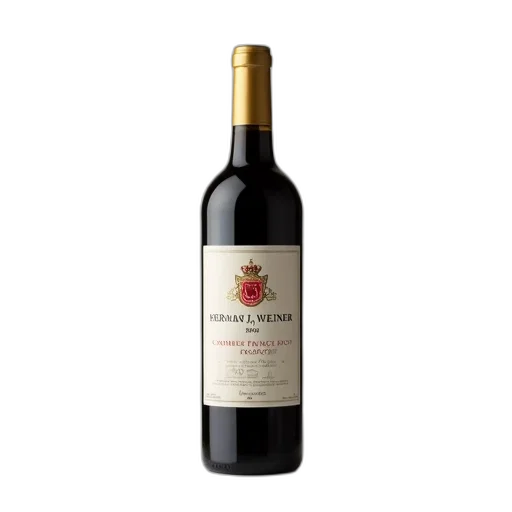 bottle, red, wine, gold transparent PNG cut-out
