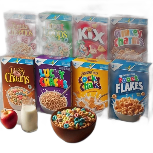food, general, mills, cereal transparent PNG cut-out
