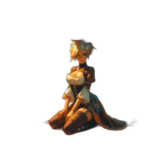 crown, dress, sword, staff transparent PNG cut-out