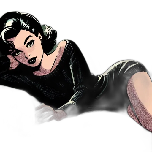 comic book art, cartoon, concept art, pixel art transparent PNG cut-out