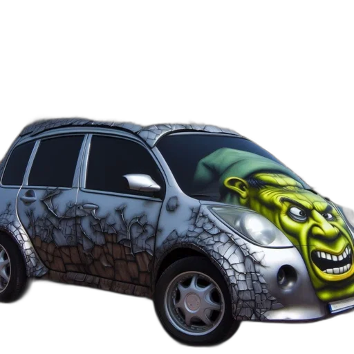 car, 3d render, concept art, photorealistic transparent PNG cut-out
