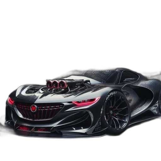 car, weapon, concept art, 3d render transparent PNG cut-out