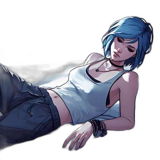 robot, concept art, cyberpunk, comic book art transparent PNG cut-out