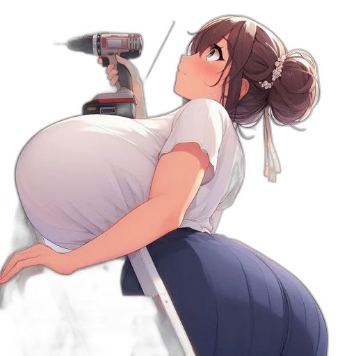 weapon, robot, staff, dress transparent PNG cut-out