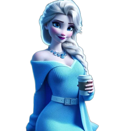 dress, staff, 3d render, concept art transparent PNG cut-out