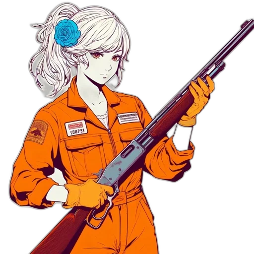 staff, weapon, jacket, anime transparent PNG cut-out