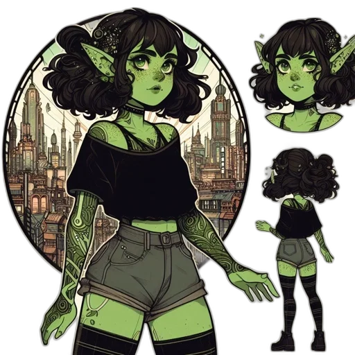 concept art, fantasy art, comic book art, pixel art transparent PNG cut-out