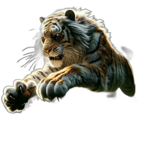 animal, staff, concept art, photorealistic transparent PNG cut-out