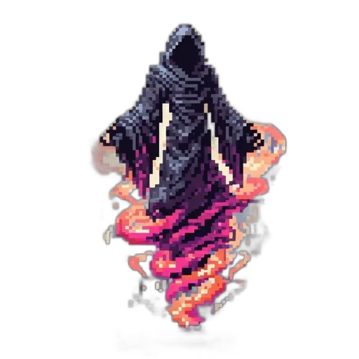 jacket, jewelry, sword, staff transparent PNG cut-out