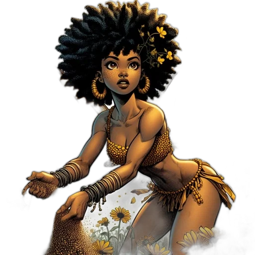 comic book art, concept art, fantasy art, cartoon transparent PNG cut-out
