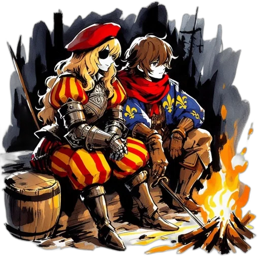 fantasy art, concept art, pixel art, comic book art transparent PNG cut-out