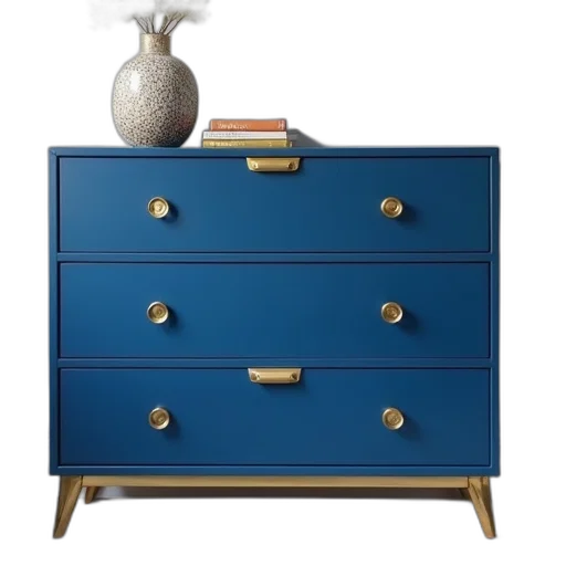 furniture, 3d render, blue, chest transparent PNG cut-out