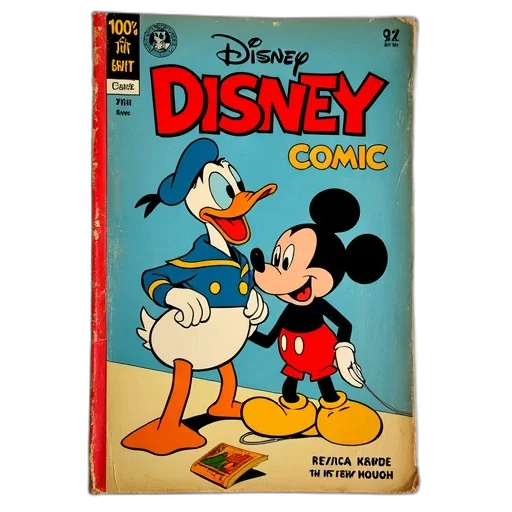 comic book art, cartoon, concept art, vintage-style transparent PNG cut-out
