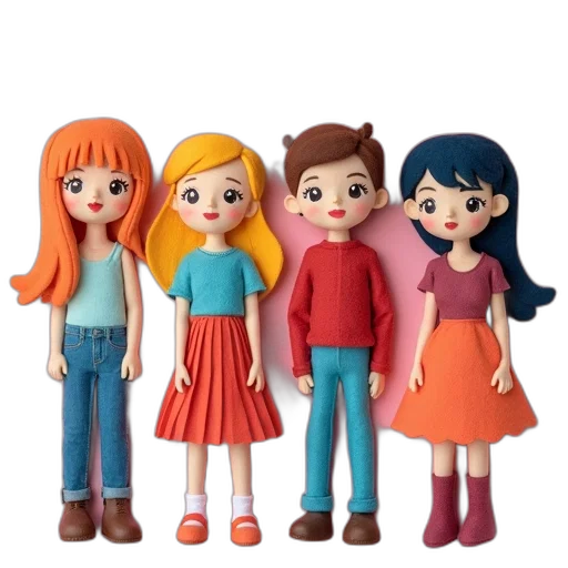 dress, 3d render, cartoon, concept art transparent PNG cut-out