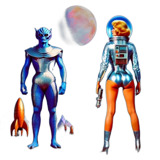 robot, concept art, pixel art, comic book art transparent PNG cut-out