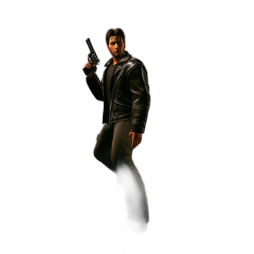 jacket, weapon, concept art, pixel art transparent PNG cut-out