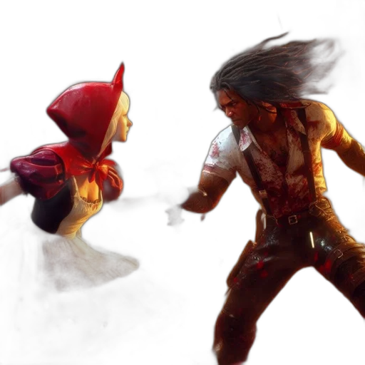 concept art, fantasy art, comic book art, 3d render transparent PNG cut-out
