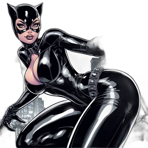 comic book art, concept art, cartoon, photorealistic transparent PNG cut-out