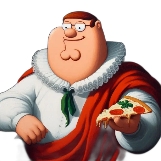 food, jacket, crown, staff transparent PNG cut-out
