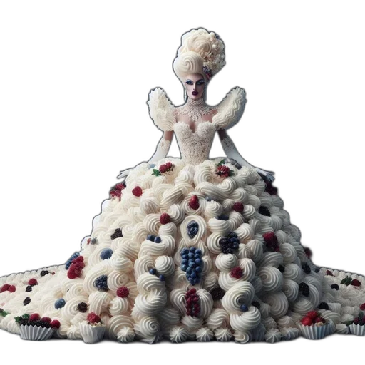 dress, crown, jewelry, creature transparent PNG cut-out