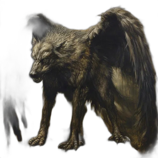 creature, animal, dragon, staff transparent PNG cut-out