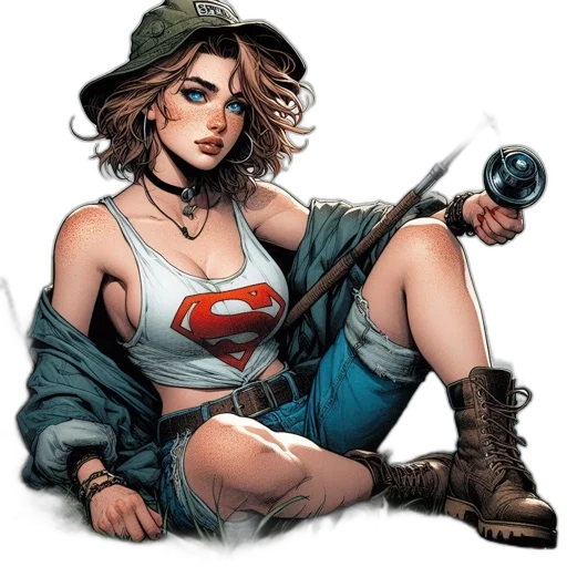 weapon, staff, comic book art, concept art transparent PNG cut-out