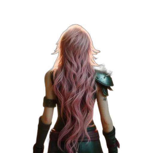 hair, dress, dragon, mask transparent PNG cut-out