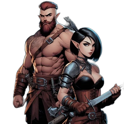 comic book art, concept art, fantasy art, pixel art transparent PNG cut-out
