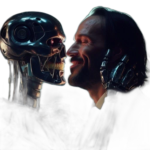 robot, mask, face, concept art transparent PNG cut-out