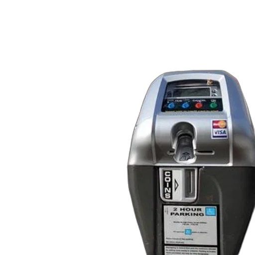 robot, two, parking, meters transparent PNG cut-out