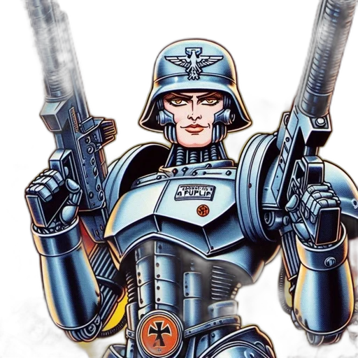 robot, comic book art, concept art, futuristic transparent PNG cut-out