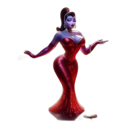 dress, mask, concept art, 3d render transparent PNG cut-out