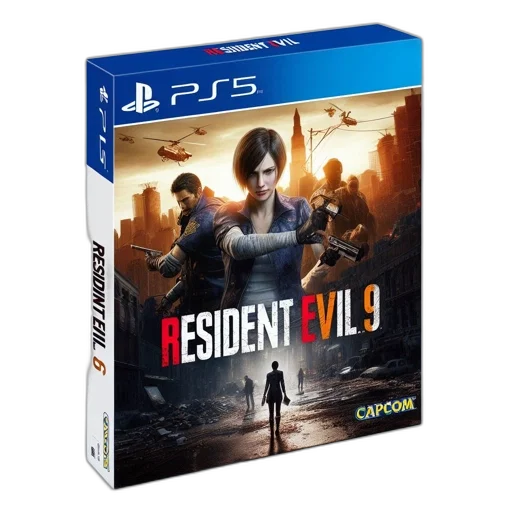 concept art, 3d render, boxed, ps5 transparent PNG cut-out
