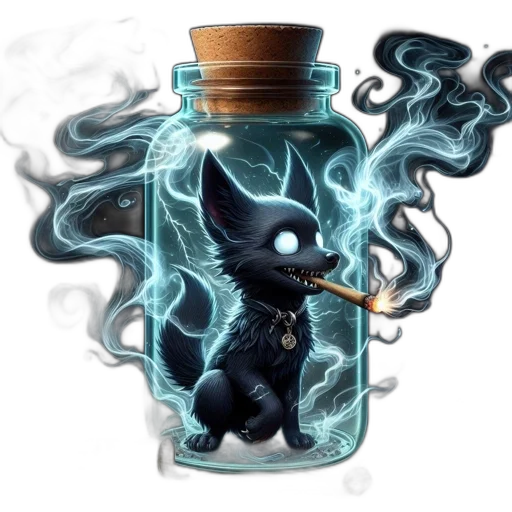 bottle, creature, dragon, concept art transparent PNG cut-out