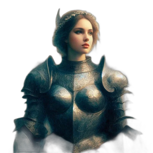 sword, crown, face, dress transparent PNG cut-out