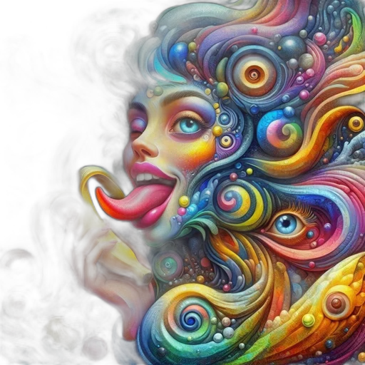 face, mask, hair, fantasy art transparent PNG cut-out