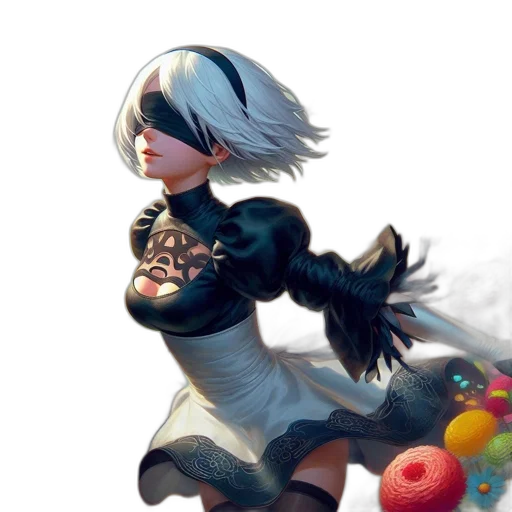 weapon, staff, robot, dress transparent PNG cut-out