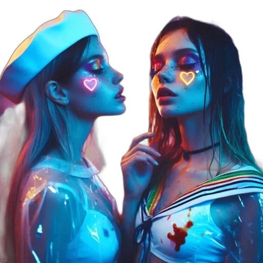 concept art, cyberpunk, photorealistic, fantasy art transparent PNG cut-out