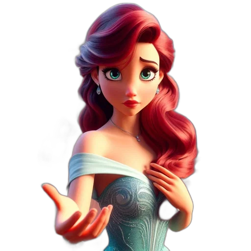 dress, jewelry, 3d render, fantasy art transparent PNG cut-out