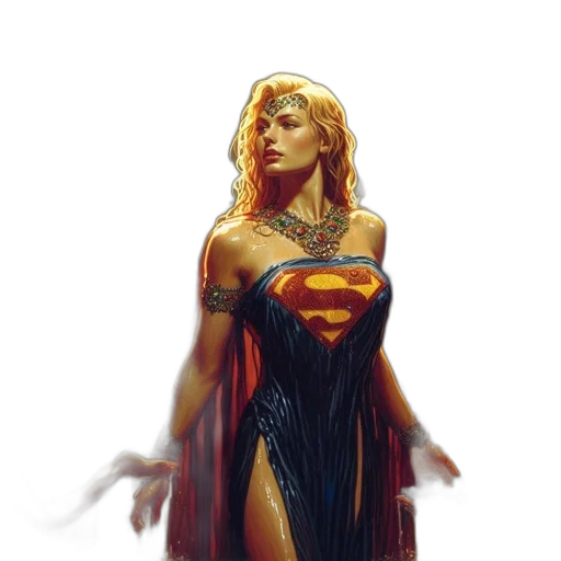 dress, comic book art, concept art, fantasy art transparent PNG cut-out