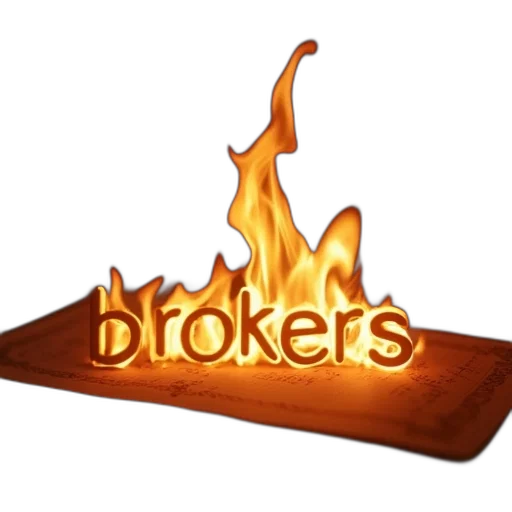 3d render, words, stock, brokers transparent PNG cut-out