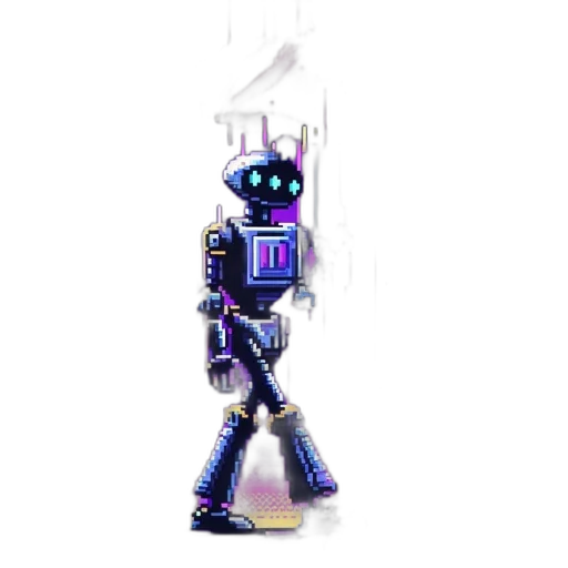 robot, staff, weapon, sword transparent PNG cut-out