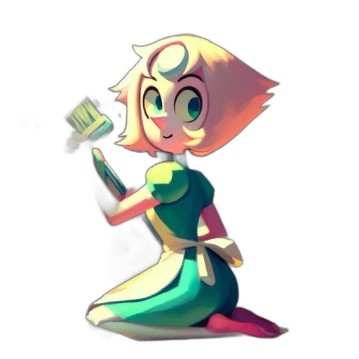 staff, robot, dress, weapon transparent PNG cut-out