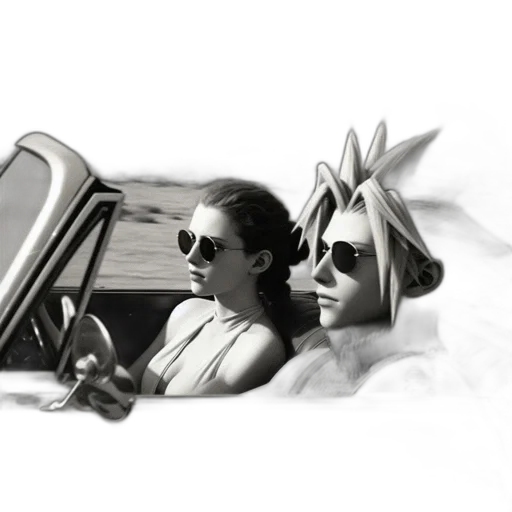 car, hat, crown, photorealistic transparent PNG cut-out
